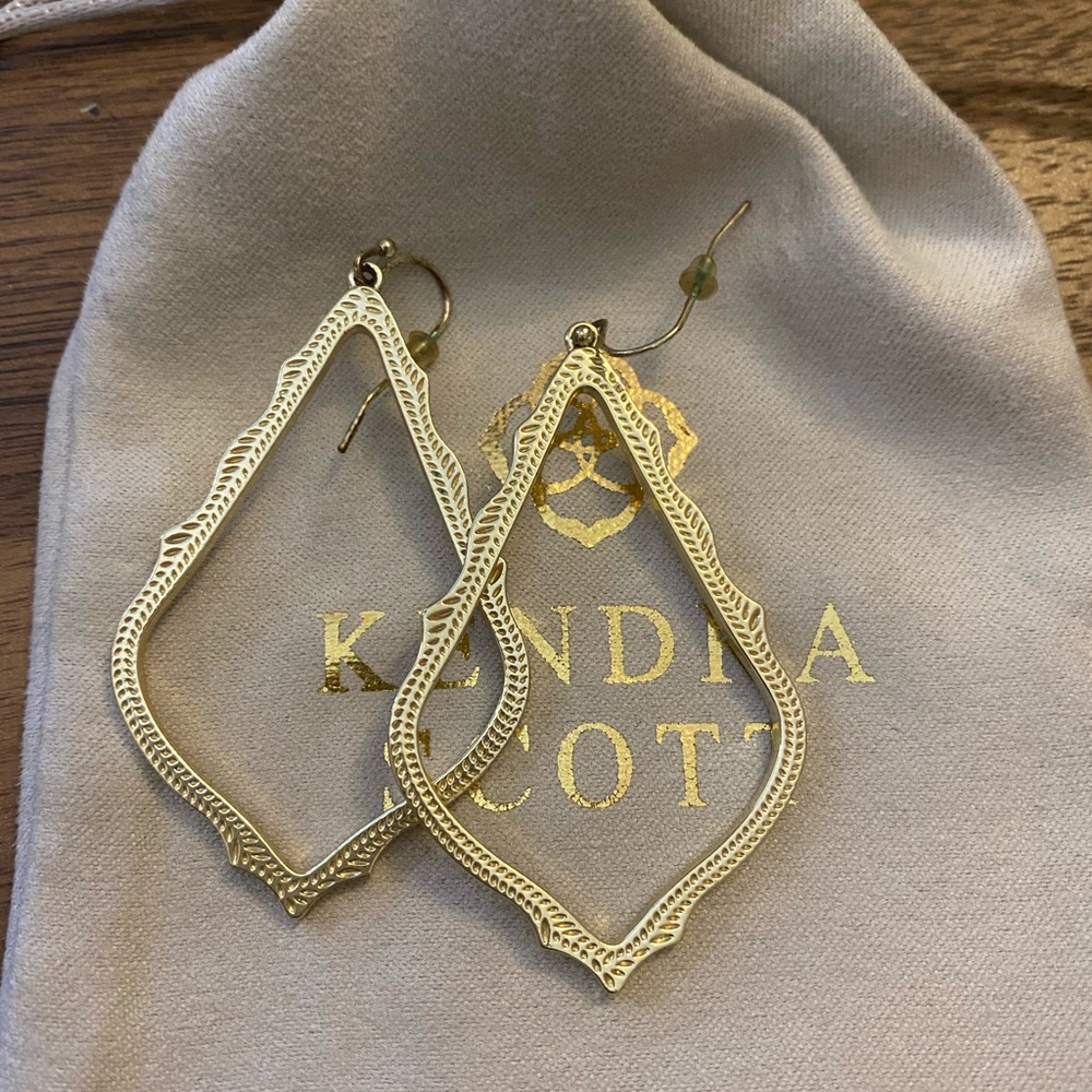 KS Sophie drop earrings in gold